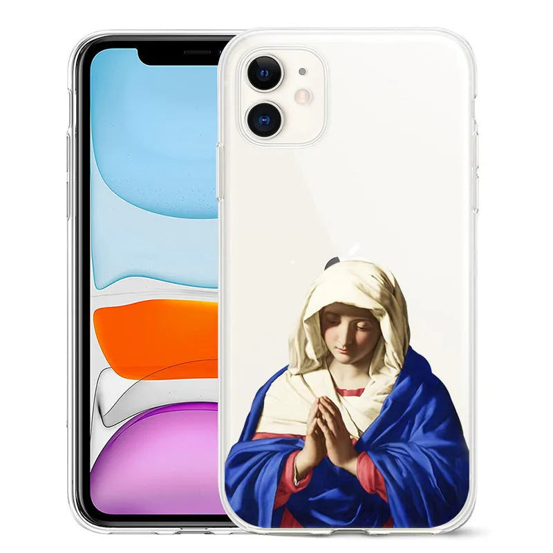 Van Gogh starry night art design on a black TPU iPhone back cover case.