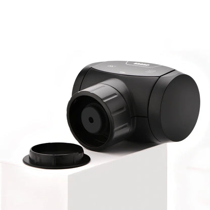Black electric wine vacuum stopper with metal construction for 7-day preservation