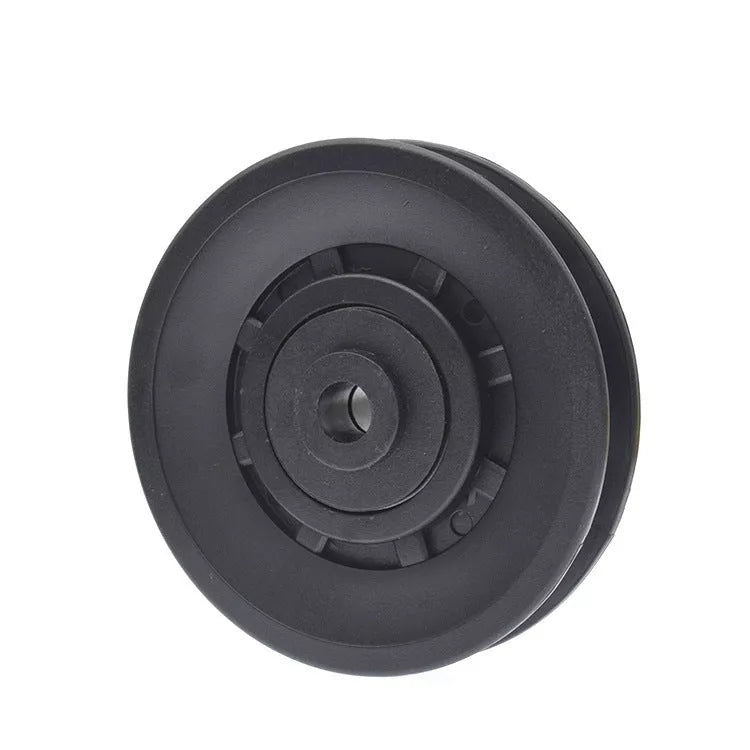 Stainless steel fitness pulley with U over line for smooth furniture movement