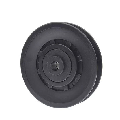 Stainless steel fitness pulley with U over line for smooth furniture movement