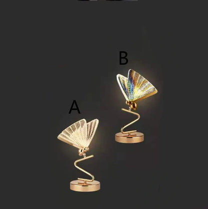 Butterfly Lamp Chandelier with LED lighting in aluminium and acrylic design