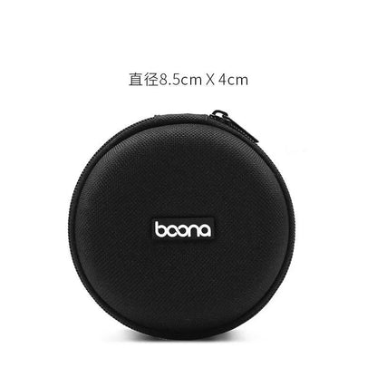 Premium mini protective earphone storage pouch made with durable EVA material in grey and black colors