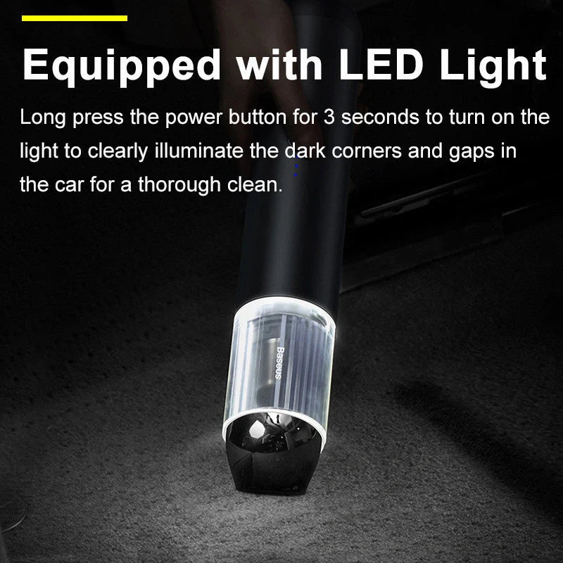 High-power wireless charging small car vacuum cleaner for handheld cars