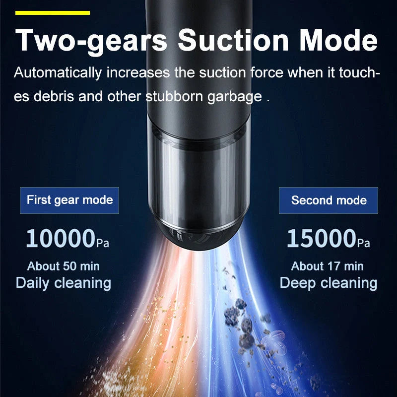 High-power wireless charging small car vacuum cleaner for handheld cars