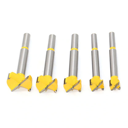 Carbide woodworking hole opener set for electric drills in wooden box