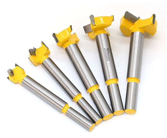 Carbide woodworking hole opener set for electric drills in wooden box
