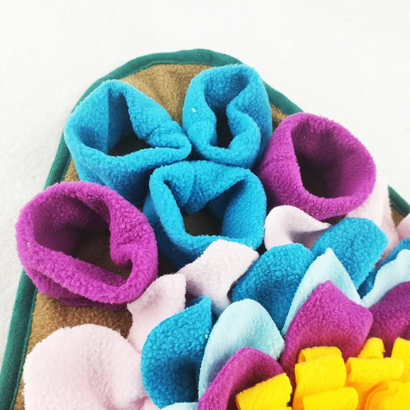 Environmental Training Blanket Mat for pets, featuring durable plush material and non-slip base