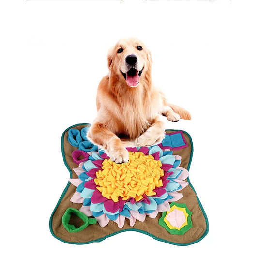 Environmental Training Blanket Mat for pets, featuring durable plush material and non-slip base
