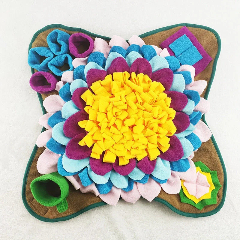 Environmental Training Blanket Mat for pets, featuring durable plush material and non-slip base