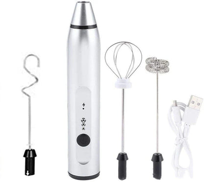 Premium Rechargeable Milk Frother - Versatile Kitchen Gadget for Latte Art, Baking, and More