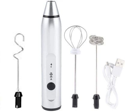 Premium Rechargeable Milk Frother - Versatile Kitchen Gadget for Latte Art, Baking, and More