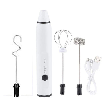 Premium Rechargeable Milk Frother - Versatile Kitchen Gadget for Latte Art, Baking, and More