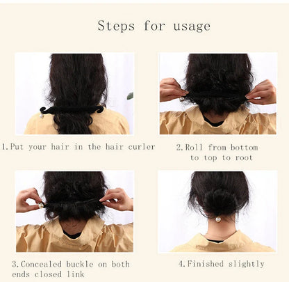 Braided hair travel suit with resin hair disc, comb, extension needle, and pattern hairdressing tool