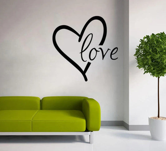 Romantic Valentine's Day PVC wall stickers for bedroom and living room décor