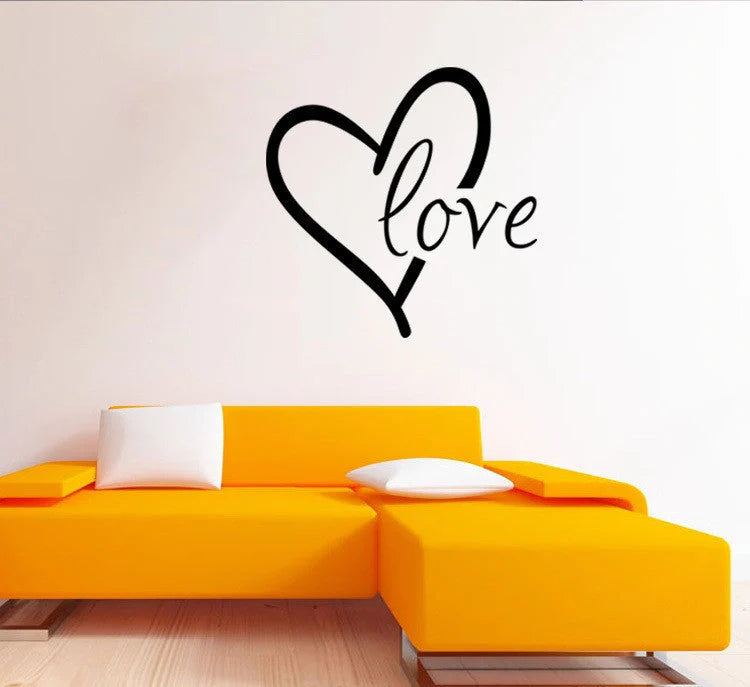 Romantic Valentine's Day PVC wall stickers for bedroom and living room décor