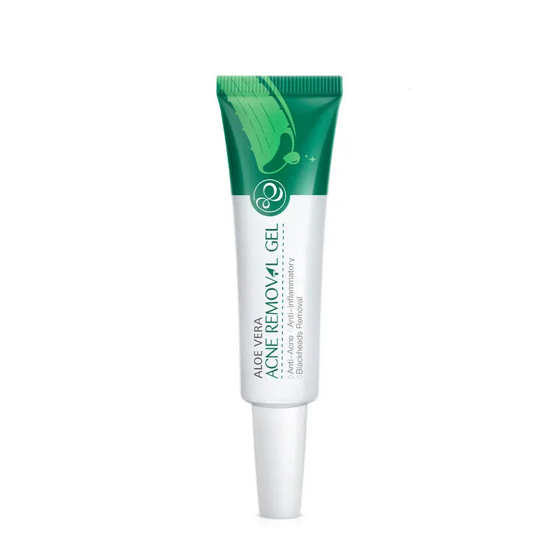 Green aloe acne treatment gel in Laiko Aloe Gel series with glycerin, 3-year shelf life