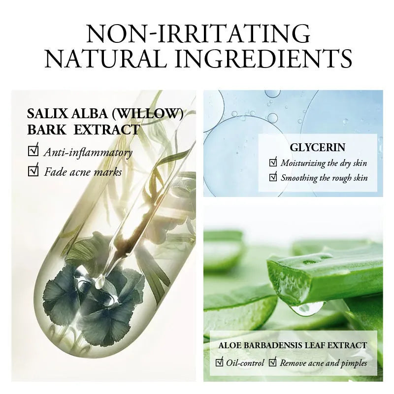 Green aloe acne treatment gel in Laiko Aloe Gel series with glycerin, 3-year shelf life