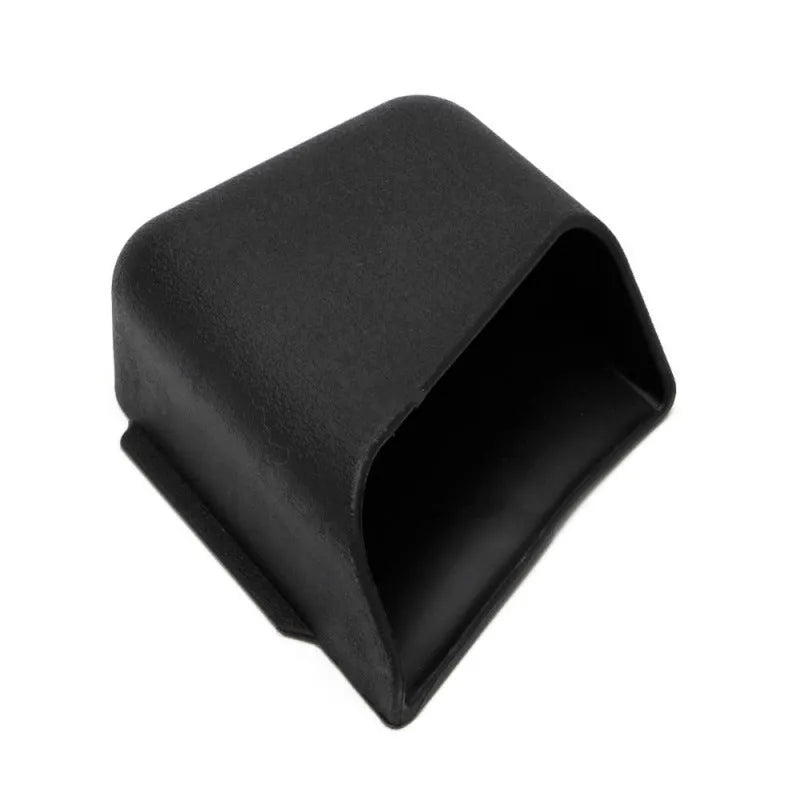 Two black wooden car pillar storage boxes, each approx. 7cm by 8.5cm by 3.5cm