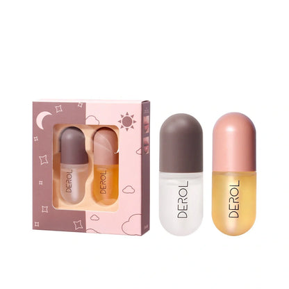 Day Night Instant Volume Lip Plumper Oil in light yellow for hydrated, plump lips