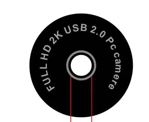 Black 1080p USB computer camera with built-in fill light and microphone for video conferencing