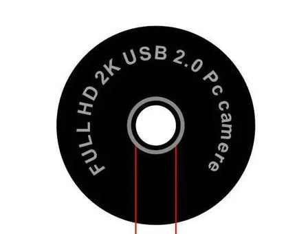 Black 1080p USB computer camera with built-in fill light and microphone for video conferencing