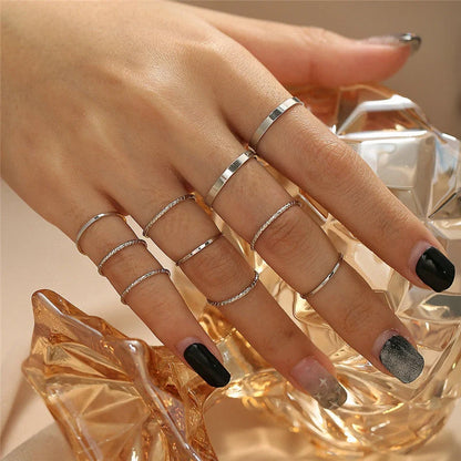 Bohemian knuckle ring set in silver and gold, perfect for adding elegance to any outfit