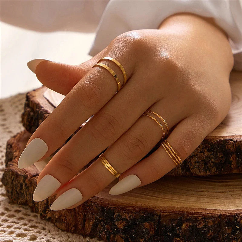 Bohemian knuckle ring set in silver and gold, perfect for adding elegance to any outfit