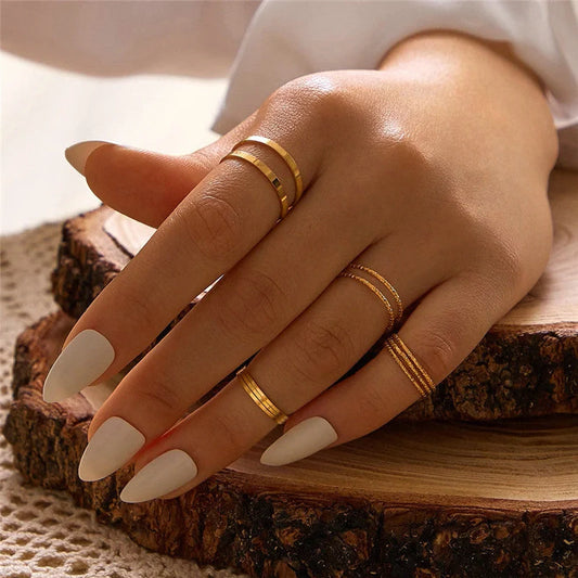 Bohemian knuckle ring set in silver and gold, perfect for adding elegance to any outfit