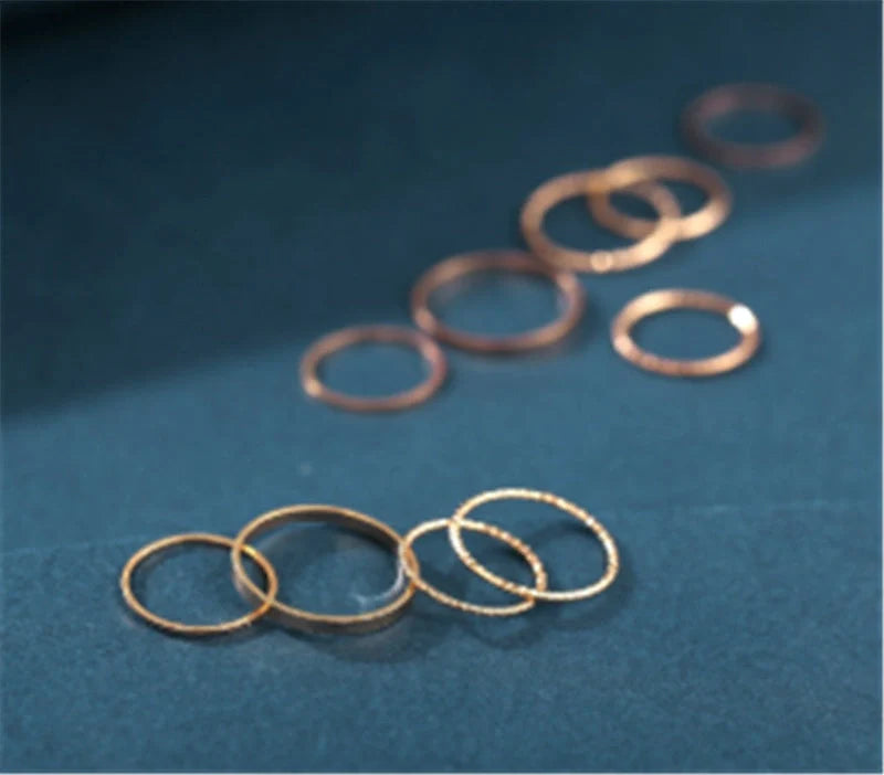 Bohemian knuckle ring set in silver and gold, perfect for adding elegance to any outfit