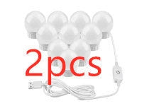 Adjustable Dimmable LED Mirror Light Bulb with Touch Control, Rotating Line, and Customisable Positioning
