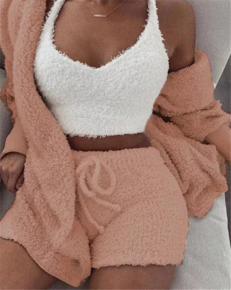 Cozy and stylish women's lounge pajama set in various colors and sizes
