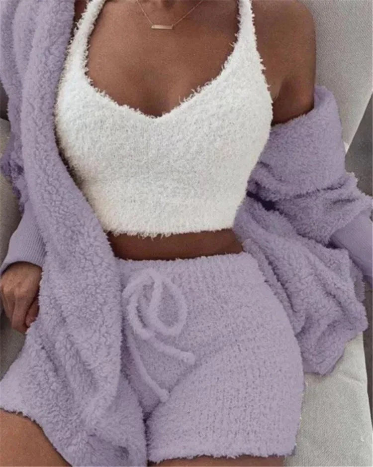Cozy and stylish women's lounge pajama set in various colors and sizes