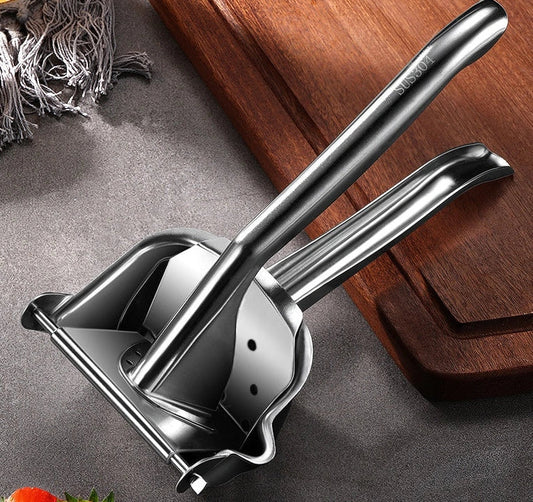 304 stainless steel manual juicer with triangle juice outlet and porous filter for squeezing citrus fruits