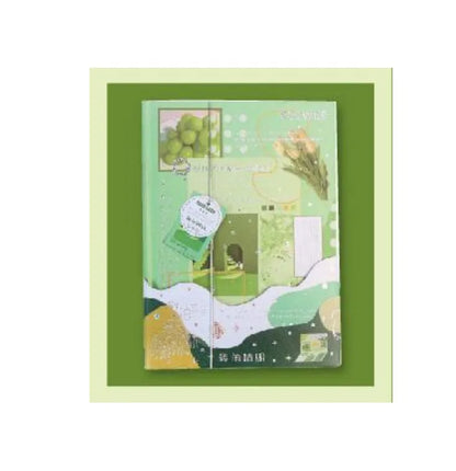Morning Tea hardcover A5 notebook with illustrated PVC cover, shown in one of four available styles