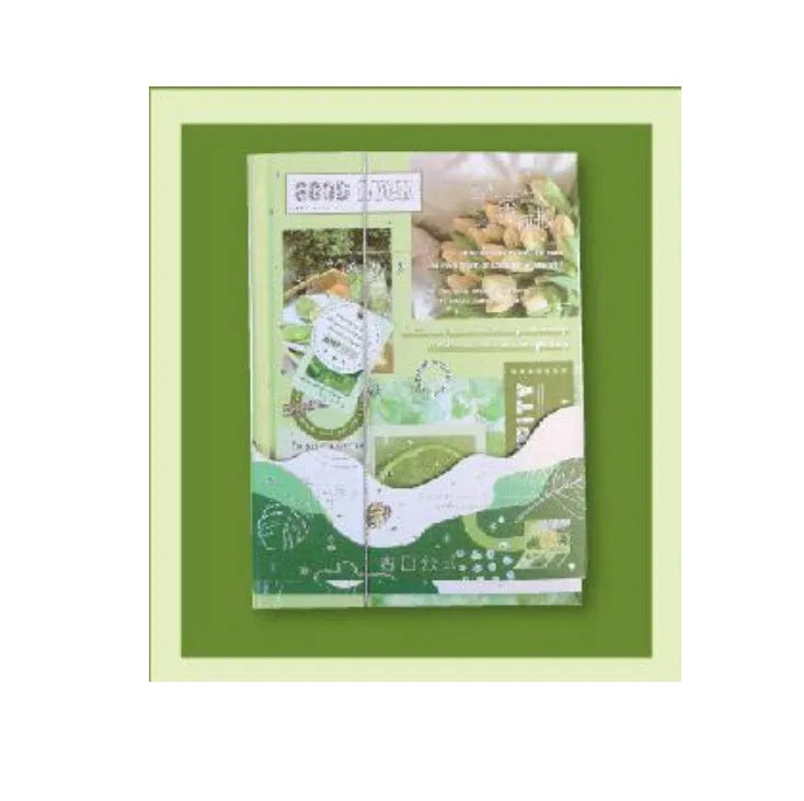 Morning Tea hardcover A5 notebook with illustrated PVC cover, shown in one of four available styles