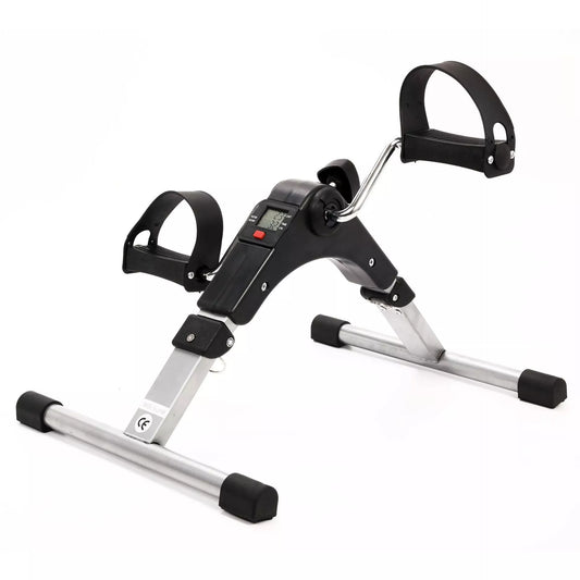 Folding Fitness Pedal Stepper with LCD display and adjustable resistance for home workouts