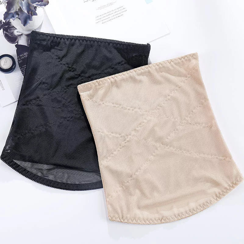 Women's waist trainer corset in black and skin colour for tummy control and posture support