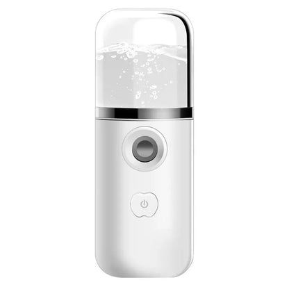 Handheld nano face spray device JSQ-3 in blue, white, pink, or green with USB charging and cold mist