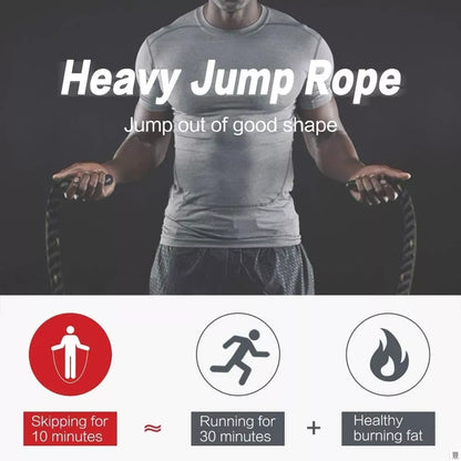 25mm Fitness Heavy Jump Rope for Crossfit and Weighted Training in 2.8m and 3.0m lengths