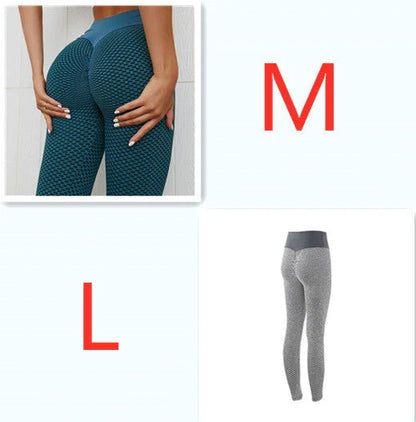Premium high-waist seamless plaid leggings for women's yoga, fitness, and athleisure wear