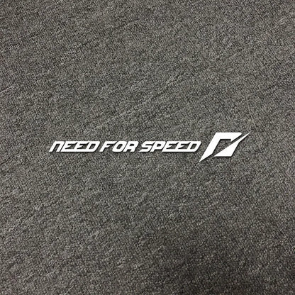 Need For Speed car sticker on vehicle window in white, rose, or reflective silver colour at 55cm or 90cm length