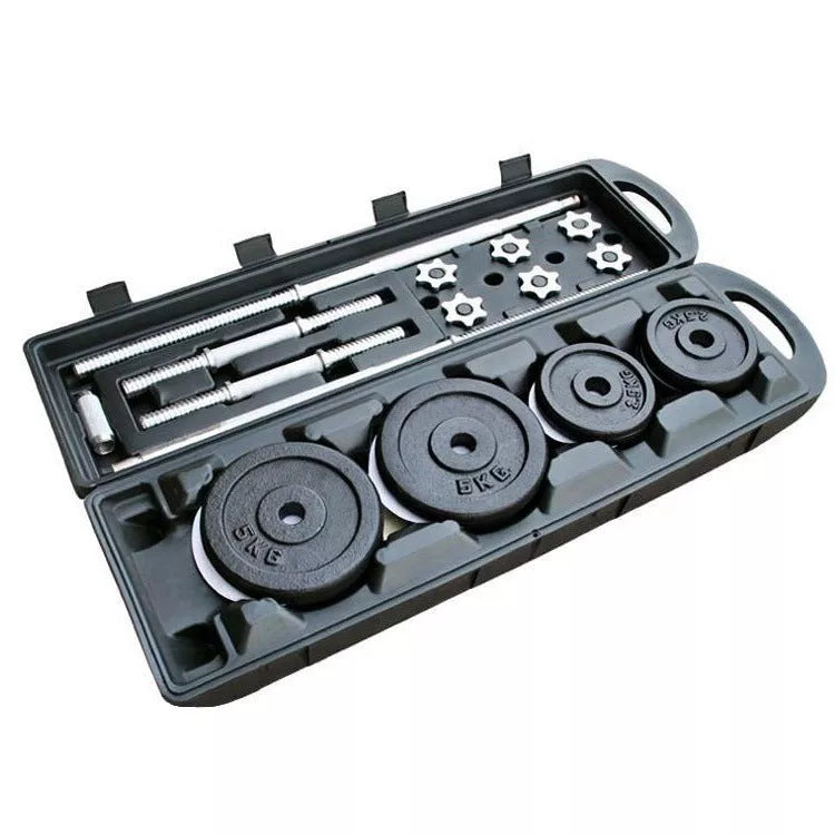 Iron paint barbell dumbbell set for home fitness, 20 cm size