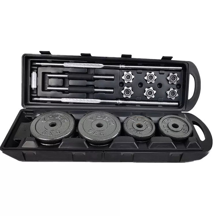 Iron paint barbell dumbbell set for home fitness, 20 cm size
