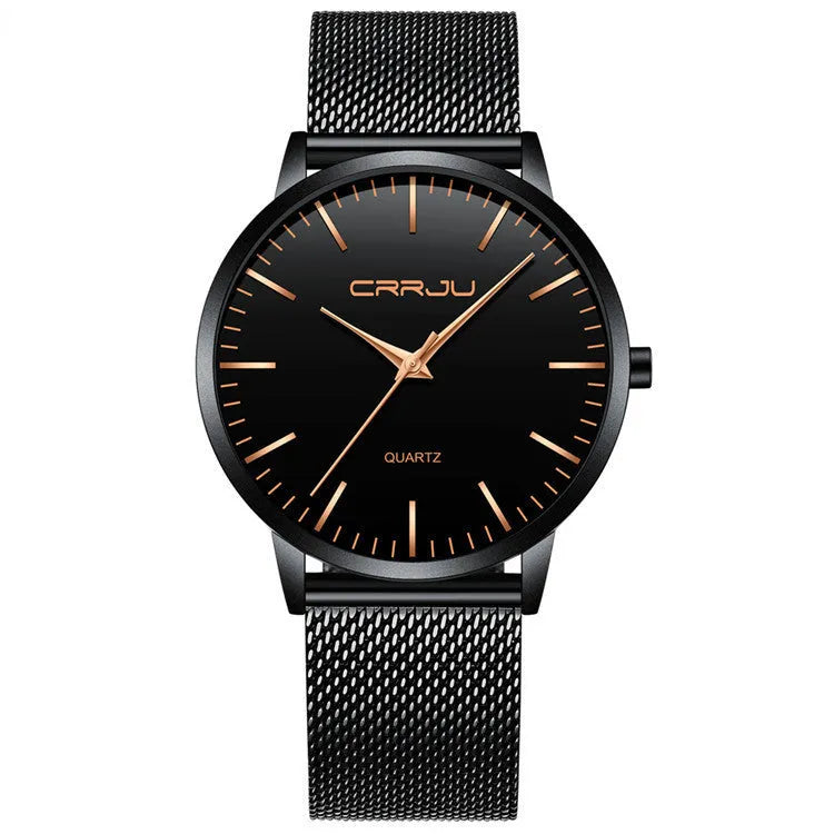 Casual men's and women's quartz watch with alloy case and 30 metre waterproof rating in various strap colours