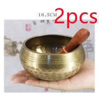 Premium Tibetan singing bowl with rich, harmonious tones for meditation and relaxation