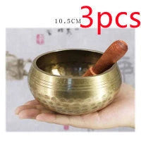 Premium Tibetan singing bowl with rich, harmonious tones for meditation and relaxation