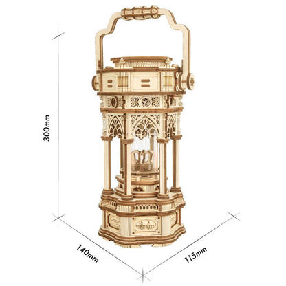 Enchanting 3D wooden music box kits with rotatable designs and calming melodies, perfect for DIY projects and home decor