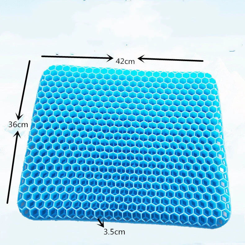 Breathable Honeycomb Seat Cushion Car Gel with TPE material for enhanced comfort and support
