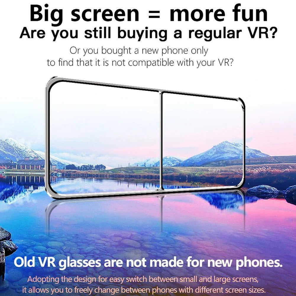 Premium Virtual Reality Headset with Adjustable Optics for Immersive Entertainment on Smartphones