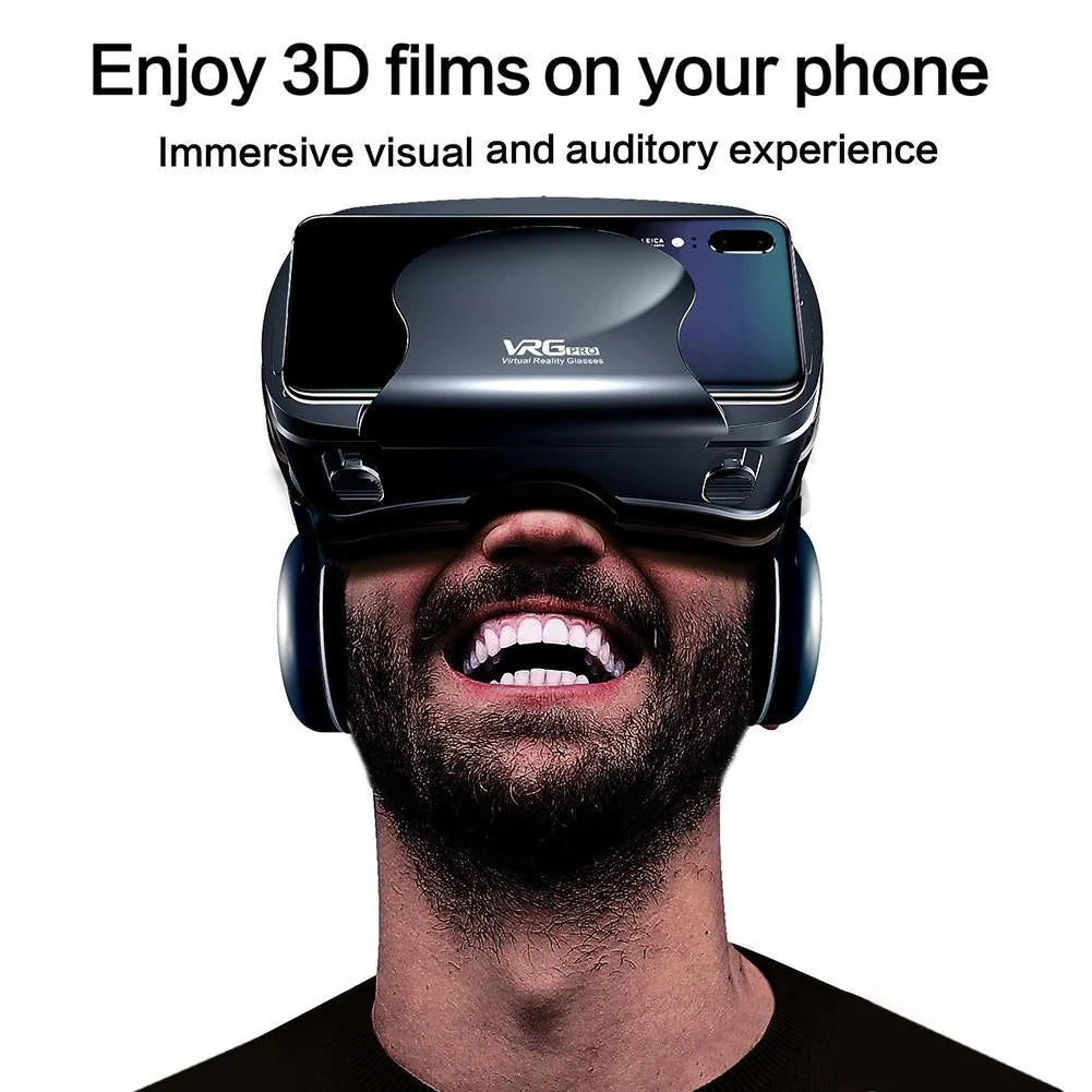 Premium Virtual Reality Headset with Adjustable Optics for Immersive Entertainment on Smartphones